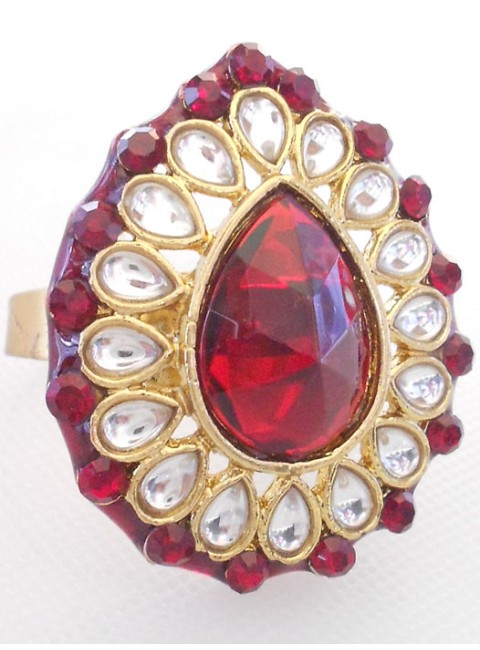 Kundan Finger Ring